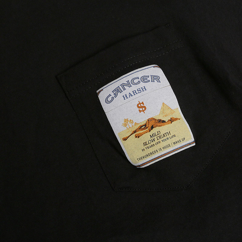 мужская  футболка the hundreds Corp Killer T-Shirt T16F101065-black - цена, описание, фото 2